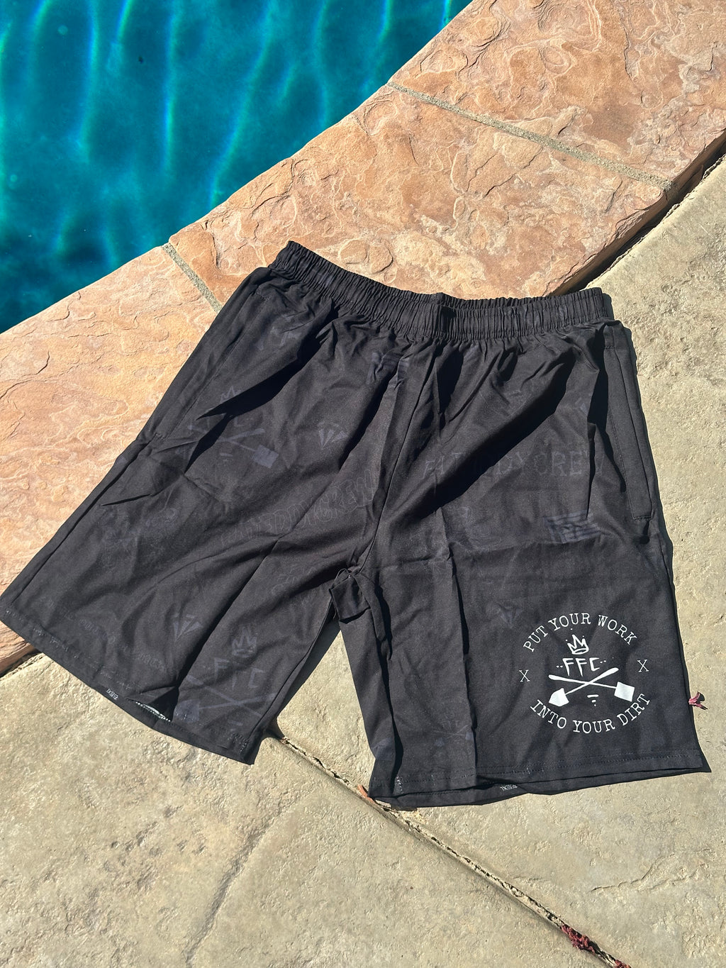 FFC BLACK SHOVEL DIG IT SHOVEL SHORTS