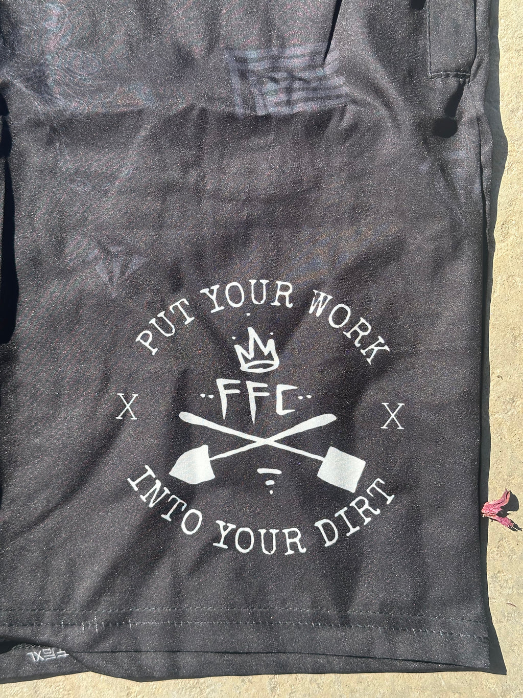 FFC BLACK SHOVEL DIG IT SHOVEL SHORTS